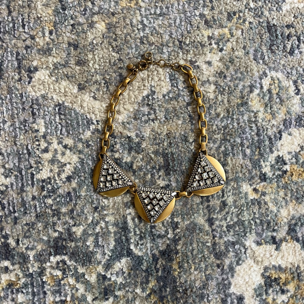 Jcrew crystal collar necklace